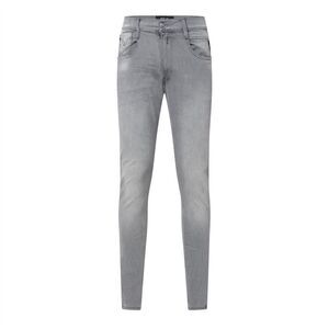 Replay Mens Bronny Cotton Faded Slim Jeans / Gray